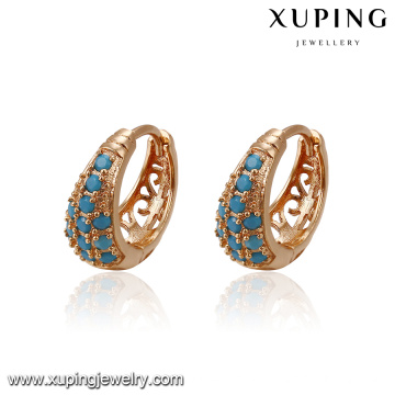 93402 xuping latest fashion hoop copper alloy earring for girls in China wholesale